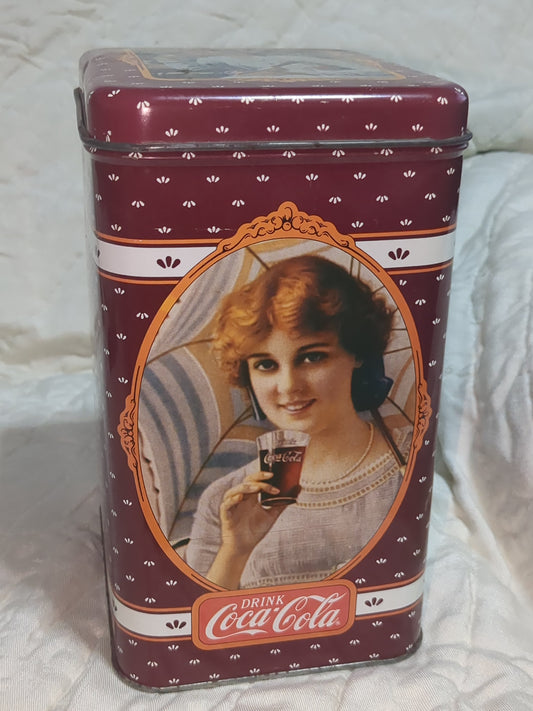 Coca Cola 8 7/8" Rectangular Shaped Tin Box cct1