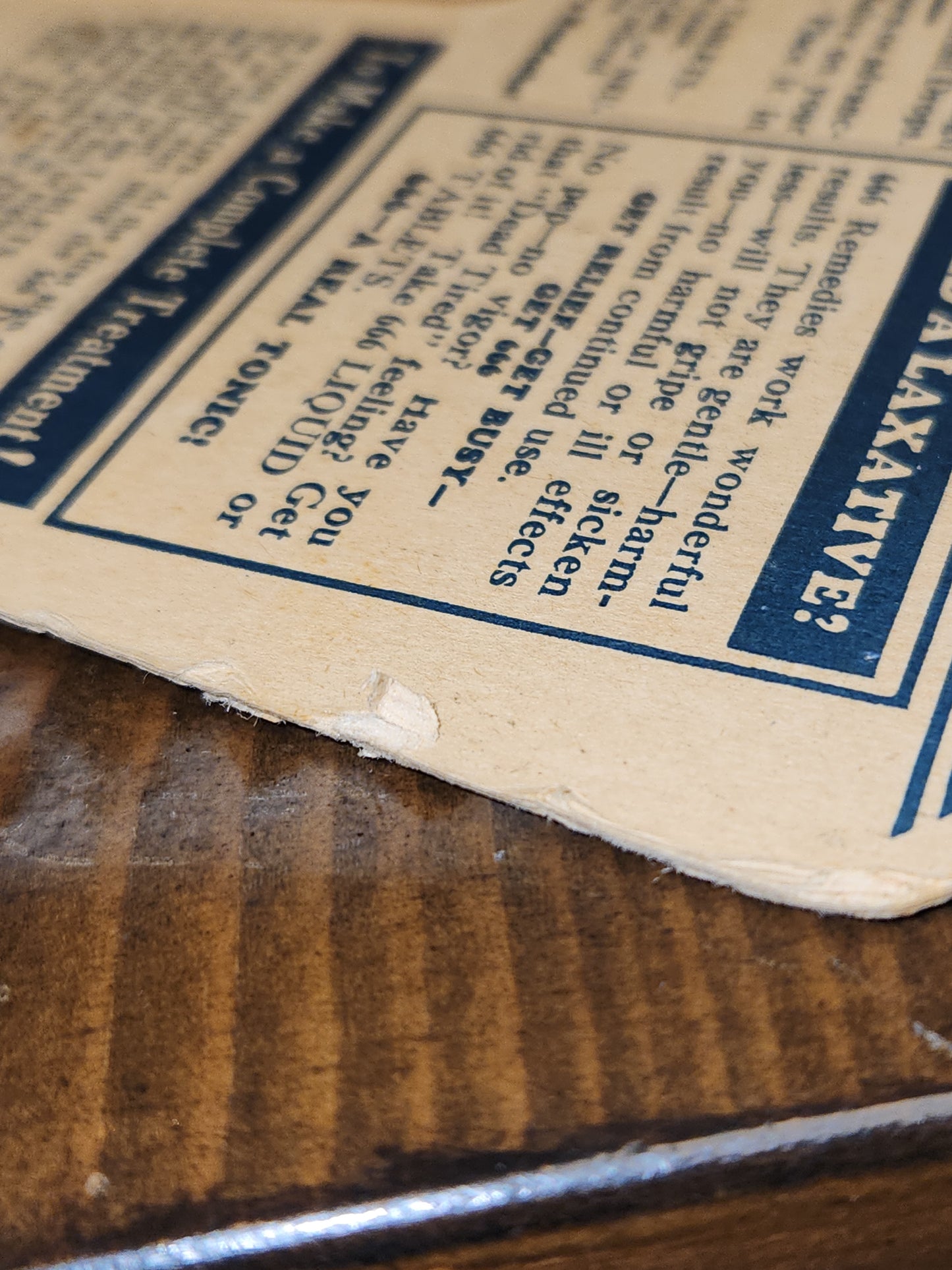 Vintage 666 Quartette Advertising Fan Medicine Liquid Salve Tablets Nose Drops Birds Baby AS IS af2