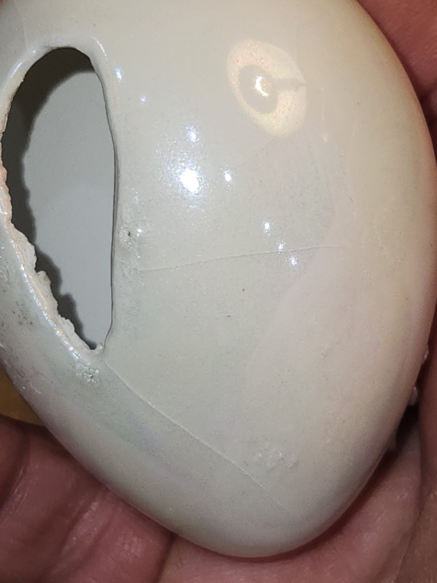 Vintage Porcelain Egg with 3D Bunnies, Flowers Leaves Eggs Gold Accents. Eg7