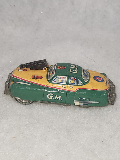 Vintage G-Men Gangster Tin Litho Toy Car Japan car6
