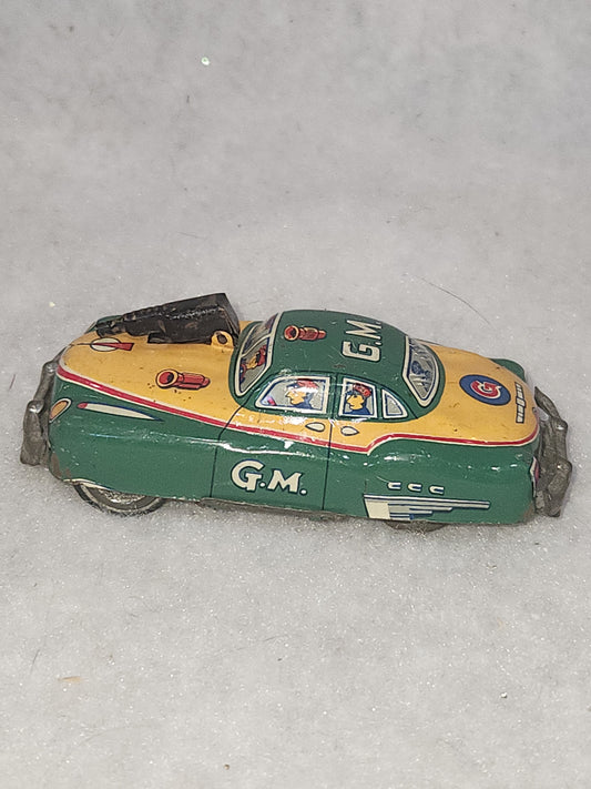 Vintage G-Men Gangster Tin Litho Toy Car Japan car6