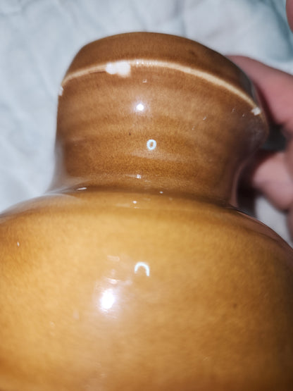 Ohio Brass Company Caramel brown Ceramic Porcelain Glazed Electric Insulator obc1