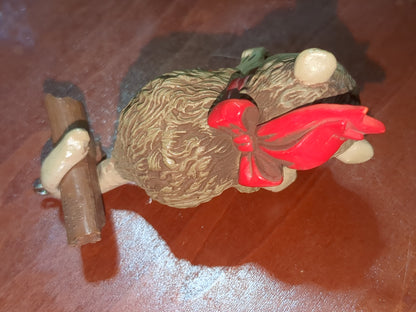 Vintage Hallmark Keepsake 1981 Topsy Turvey Surprises Opossum Christmas ornament ho789