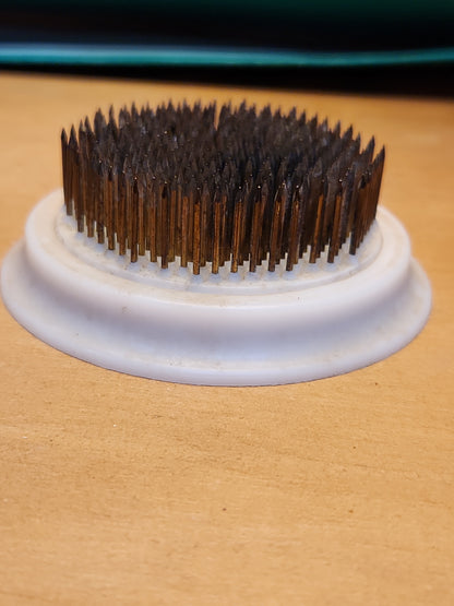 Vintage Floral Frog With Metal Pins and Plastic Base ff65