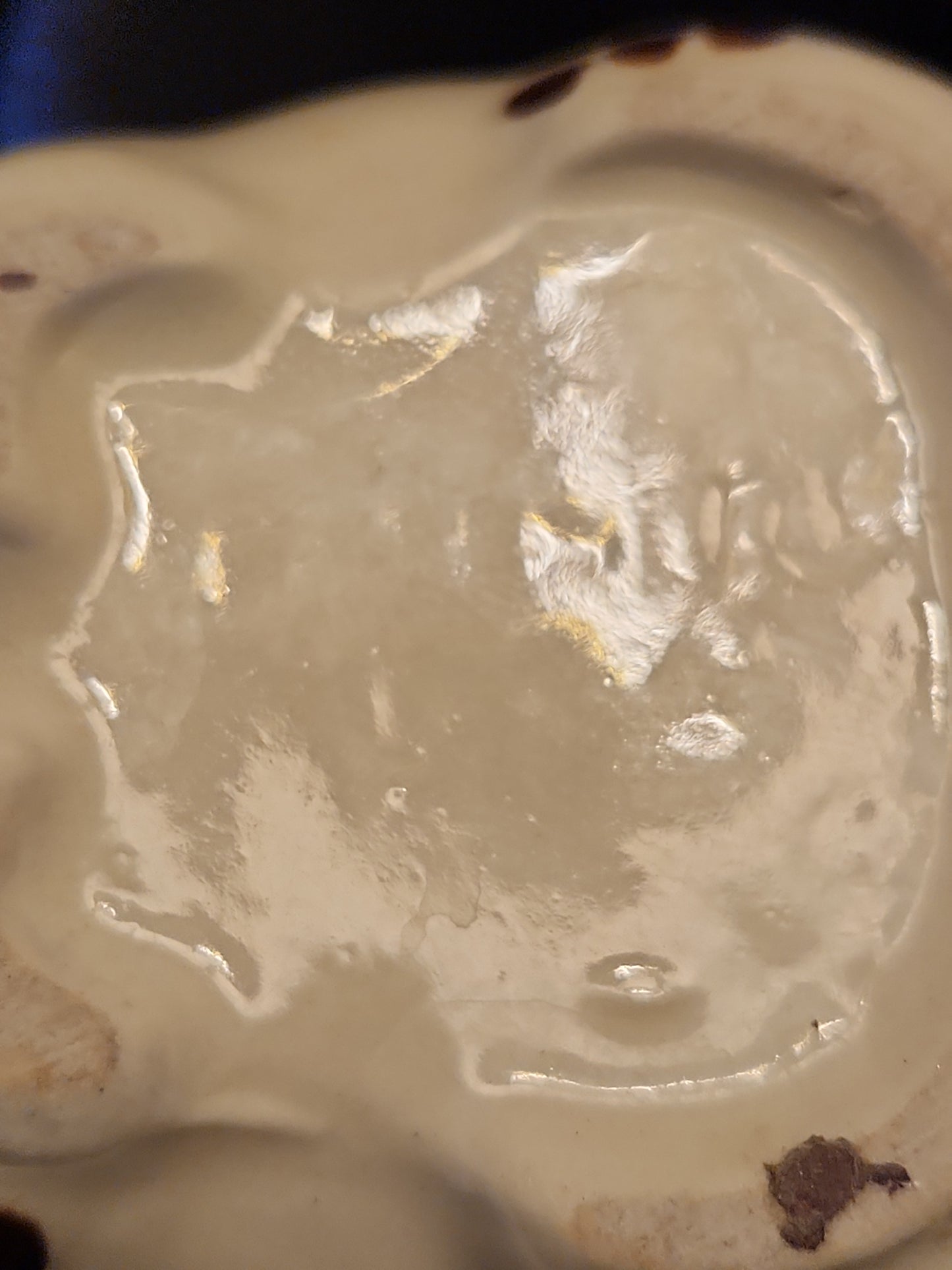 Vintage Shawnee Pottery Creamer Elephant with Trunk Up HAIRLINE CRACK po3