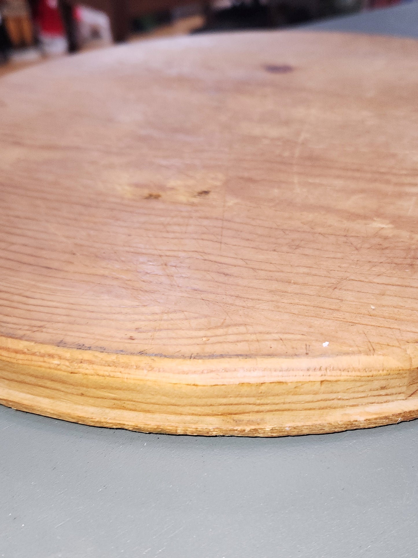 Antique Wooden lid for barrel, crate or wooden container