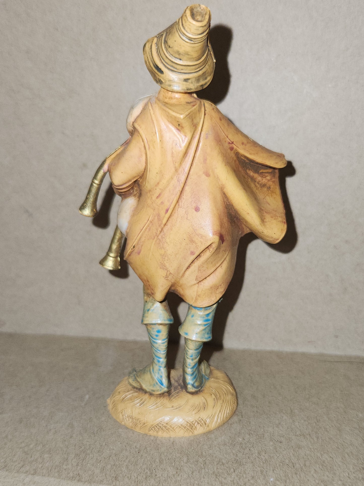 Vintage Fontanini Depose Josiah the bagpiper 5" Nativity Figure Italy Roman fn85