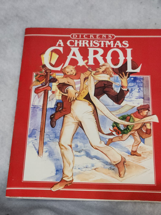 Vintage Ideals A Christmas Carol by Charles Dickens Retold Pamela Kennedy Illustrated Russ Flint Softbound 1985 bk111