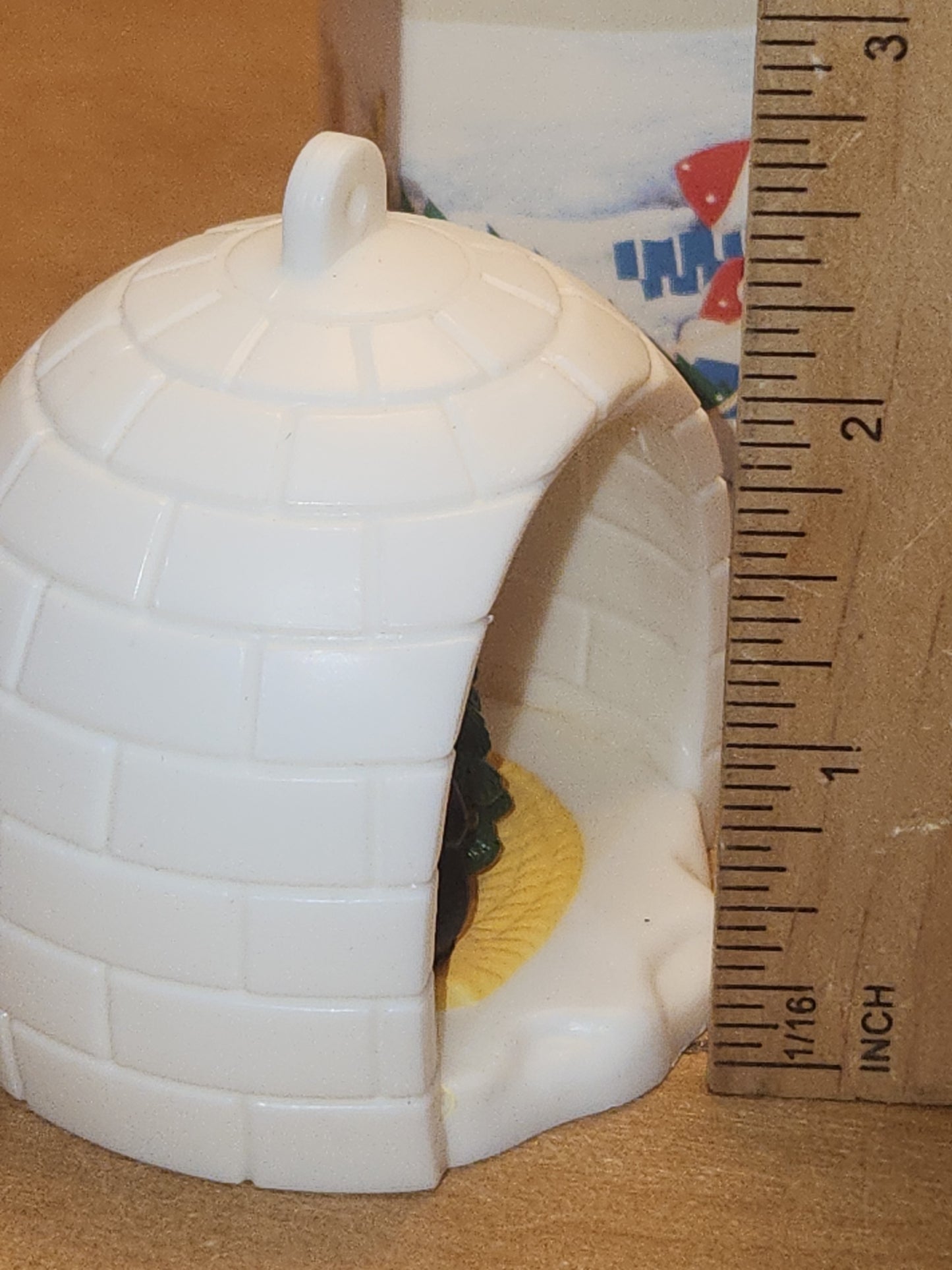 Vintage Avon Tree Ornament Winter Fun Igloo Penguin Christmas Tree 1983 av043