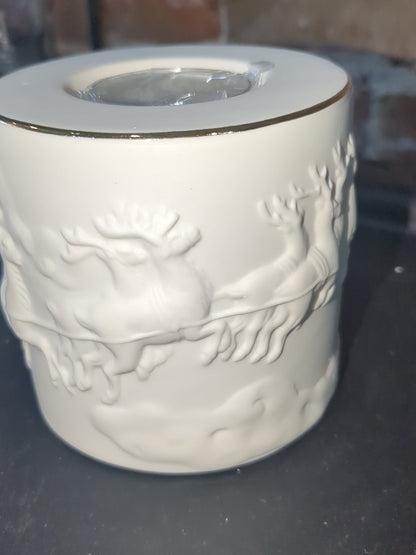Lenox Radiant Light Santa Votive Candle Holder Tea Light Brand New in Box len56
