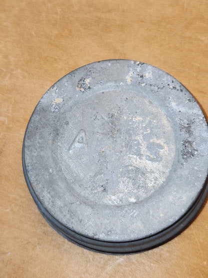 Vontage Atlas Strong Shoulder Mason Clear Glass Pint Jar with Atlas Zinc Lid jar99