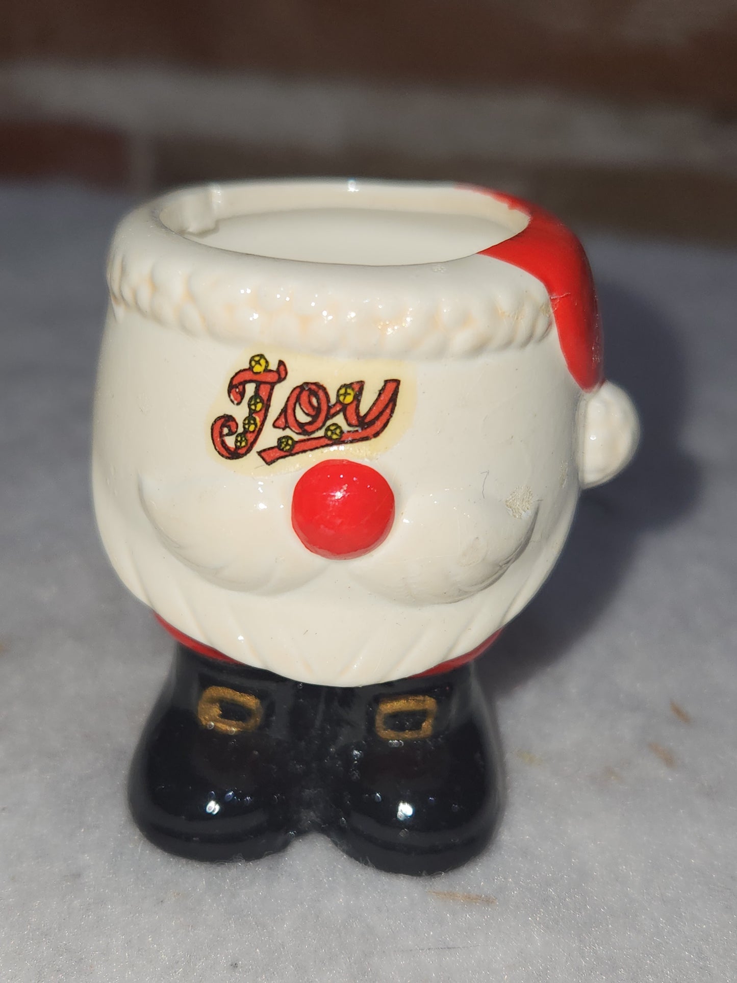 Vintage Santa's Pants Mini Planter Mug Trinket Made In Japan sticker