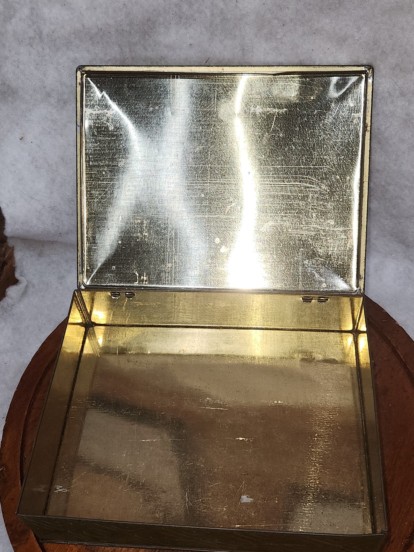 Vintage Whitman's Chocolate Tin box with Image Madame LeBron Tindeco 2 lbs 5 oz EMPTY tin503