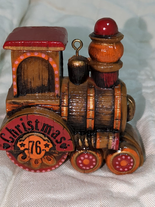Vintage Hallmark 1976 Train Tree Trimmer Christmas Ornament h0211