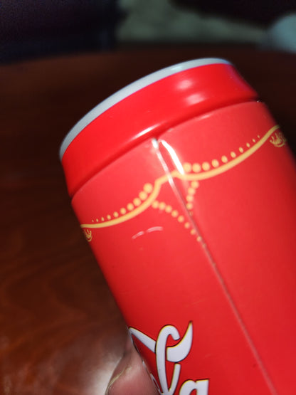 Coca-Cola Coke Collector Metal Can Salt and Pepper Shakers with Caddy Without Box cc109