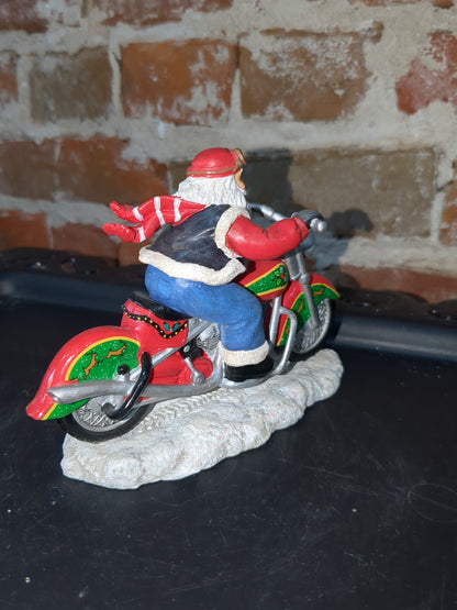 Christmas Limited Edition Rebel Without A Claus motorcycle Figurine "A Cool Yule for Santa" by Hamilton r14