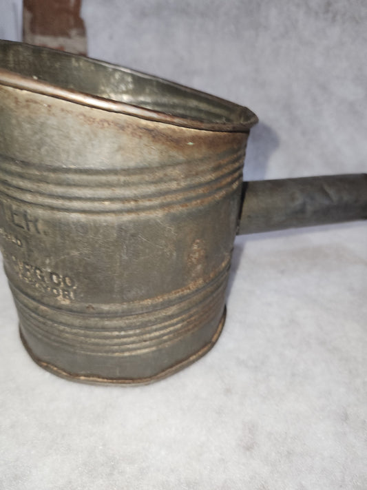 Vintage Hunter's Sifter Hand Crank Flour Sifter Fred J. Meyers Kitchen Gadget ss209