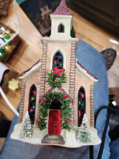 1995 Christmas Valley The New Valley Church Seasonal Specialties Illuminated