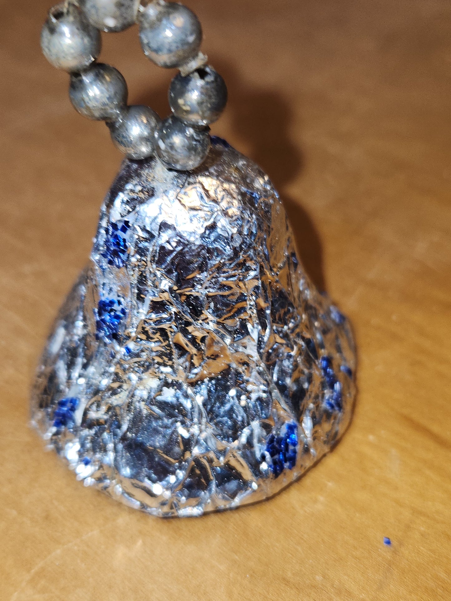 Vintage Foil Paper Mache Bell Christmas Ornaments