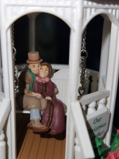 Hallmark Ornament: 1996 Our Christmas Together gazebo and swing ho543