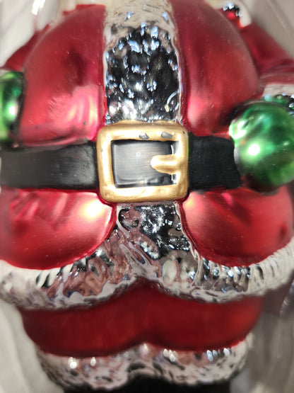 Department 56 St Nick Santa Claus Christmas Ornament Mercury Glass 9.5 Inch orn87