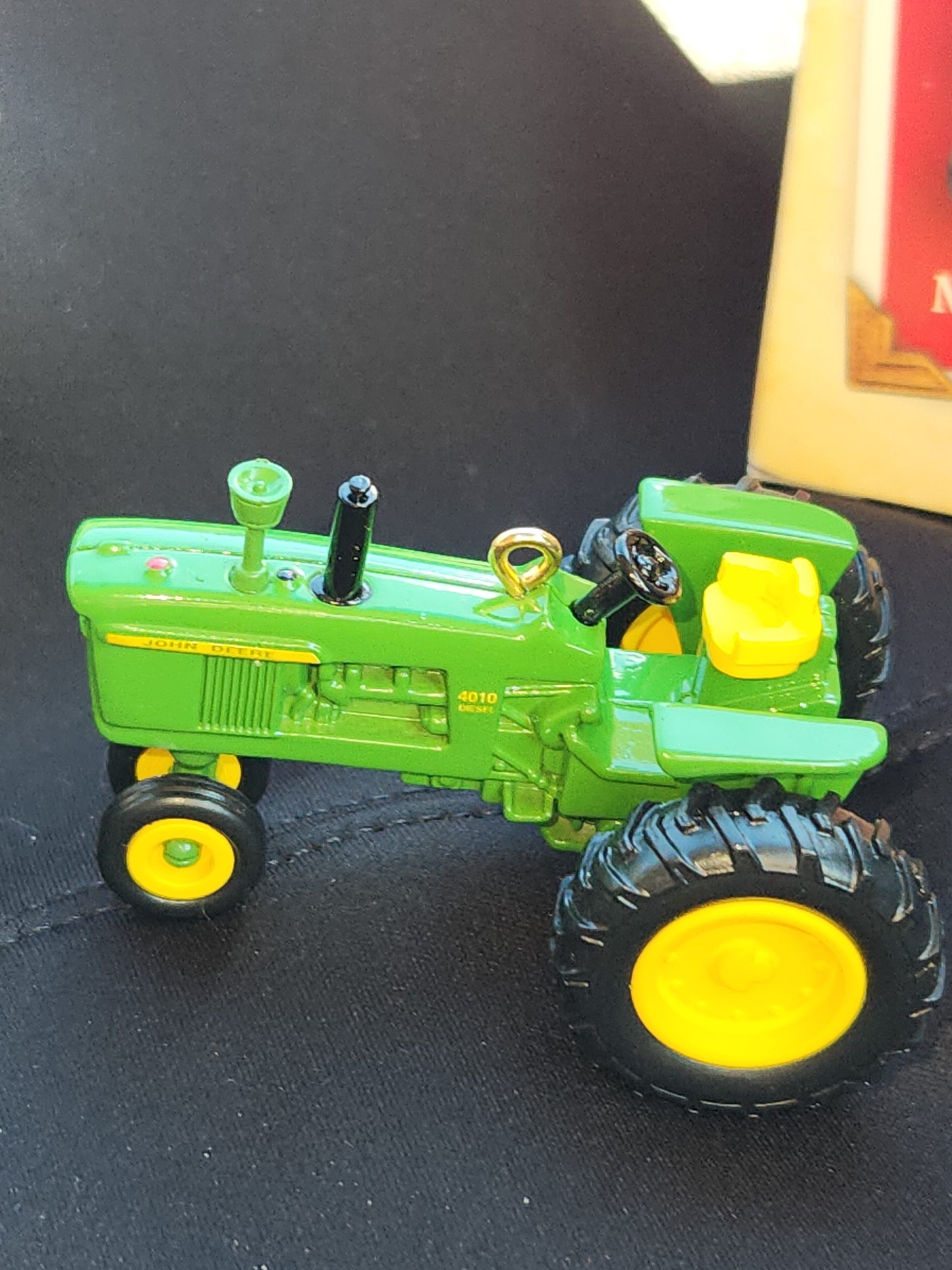 Hallmark Keepsake Ornament John Deere Model 4010 Tractor Die-Cast Metal 2004 minature