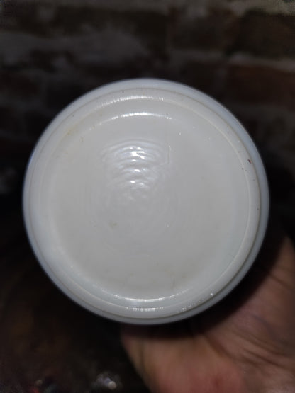 vintage miniature milk glass oil lamp lamp2