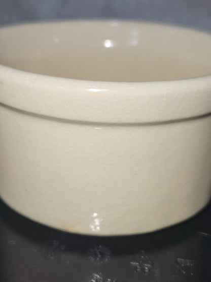 Vintage R.R.P.Co. Roseville Pottery 4" Crock Ohio USA Ramikin Dip cr99
