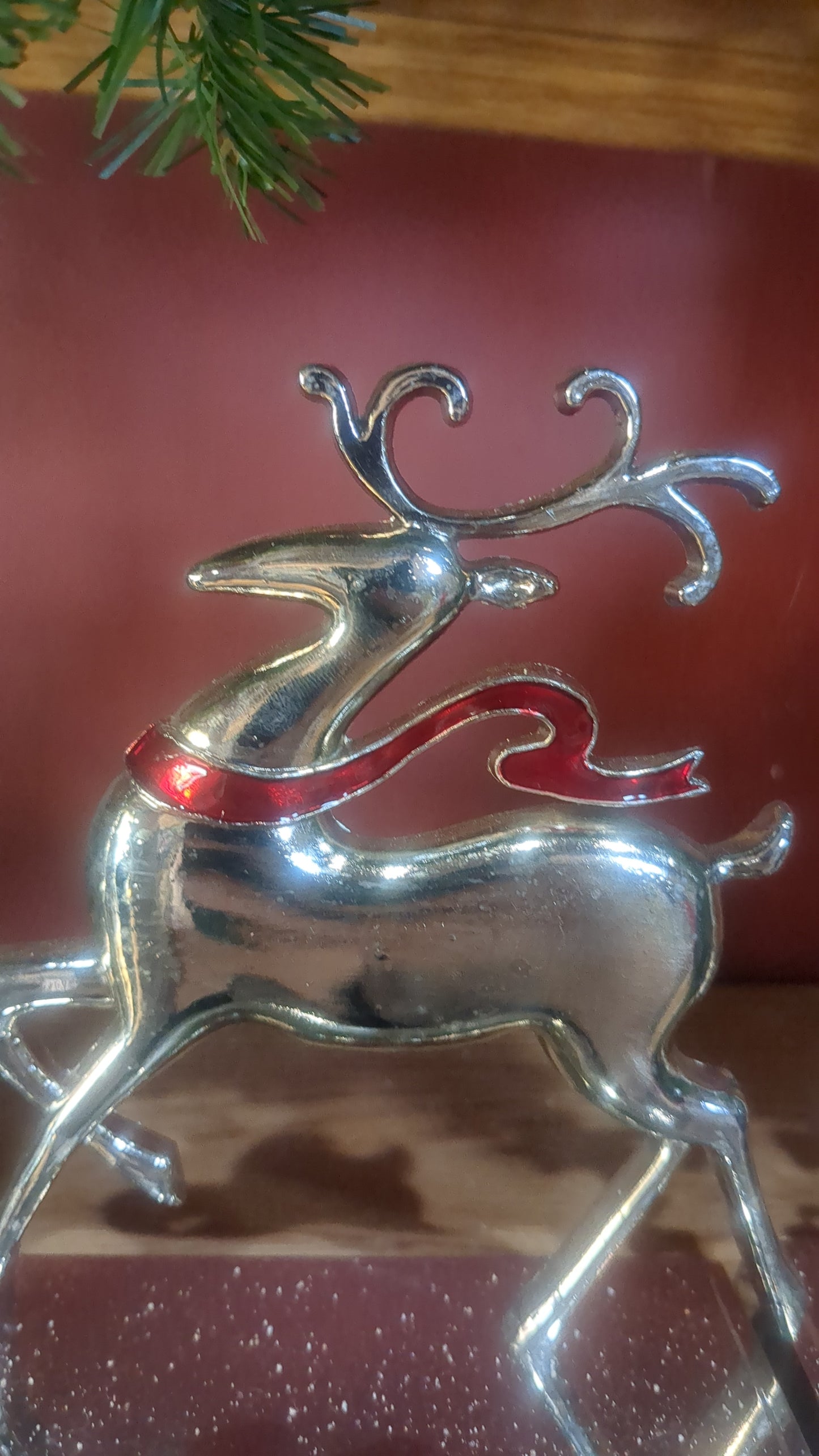 Sh4 Stocking holder metal reindeer