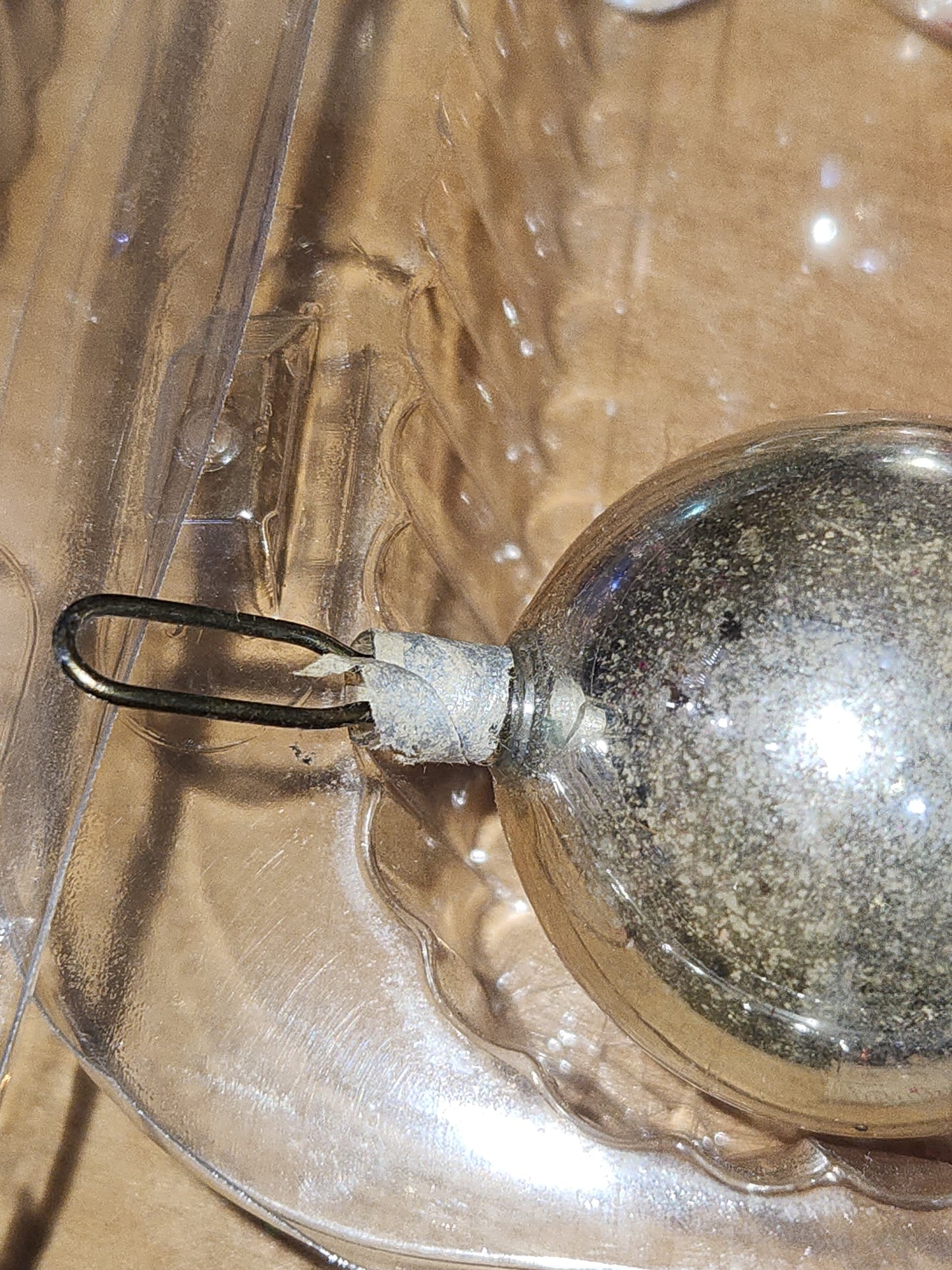 Vintage Mercury Glass Ball Ornament on Picks or Stems Assorted Colors and Sizes 1" to 1 1/2" Set of 19 mg6