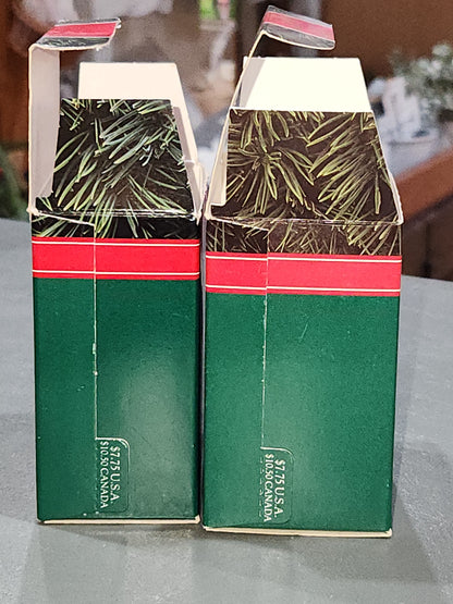 Vintage Hallmark Keepsake Ornament Mom & Dad Rabbit Ornaments 1992 Set of 2