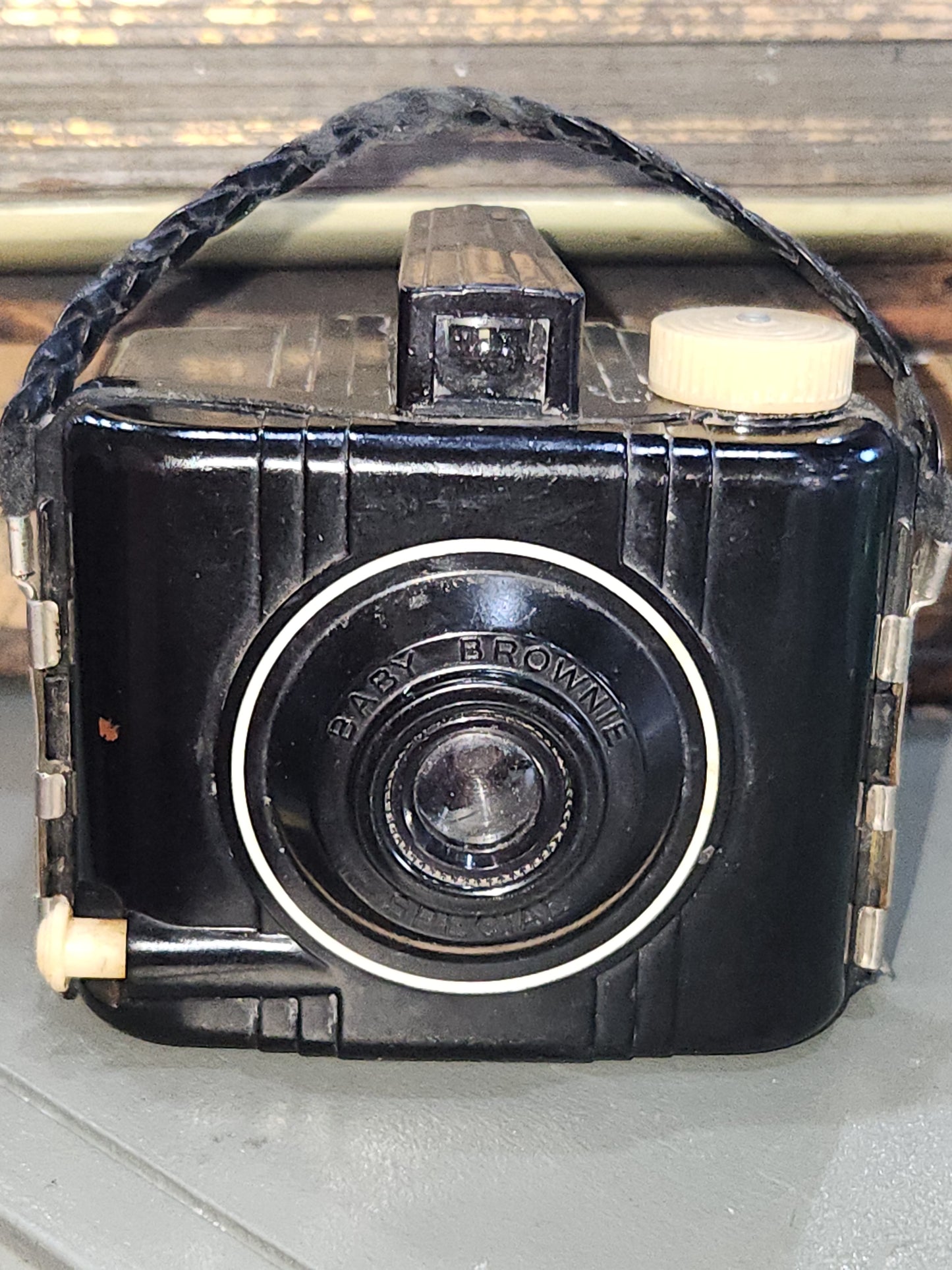 Vintage Kodak Camera Baby Brownie Special With Bakelite Box 127 Film 1940s vc8