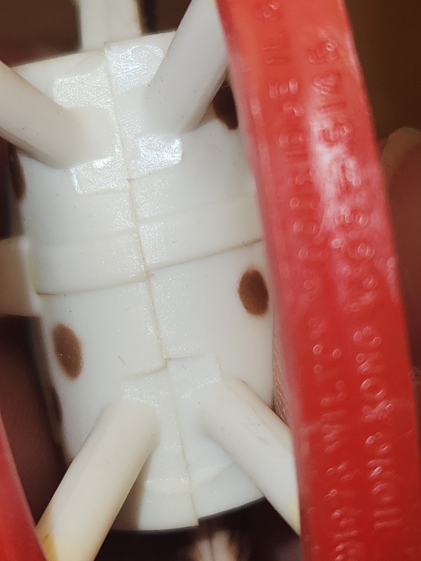 Vintage Wilton Cake Topper Toy Rocking Horse Plastic Miniature Dollhouse Figurine Set of 2 1978 Hong Kong AS IS rh6