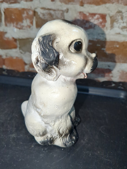 Vintage chalkware dog cw34