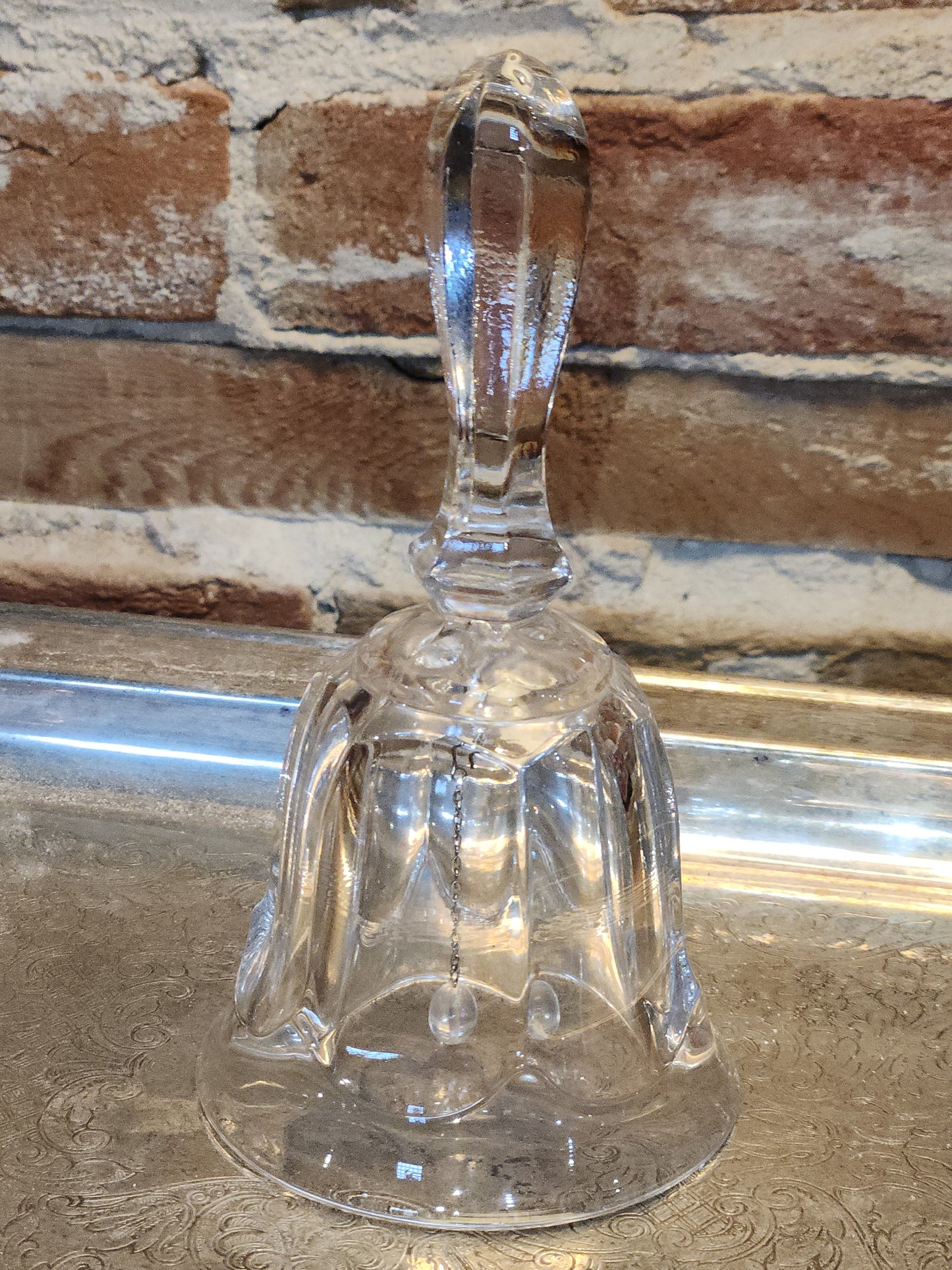 Vintage Pressed Glass Bell be6