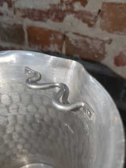 Vintage hammered aluminum pitcher alu115