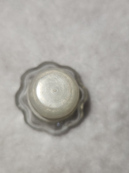Clear Glass Spice Jar Apothecary Style bottle with glass Stopper with a Plastic Seal g134