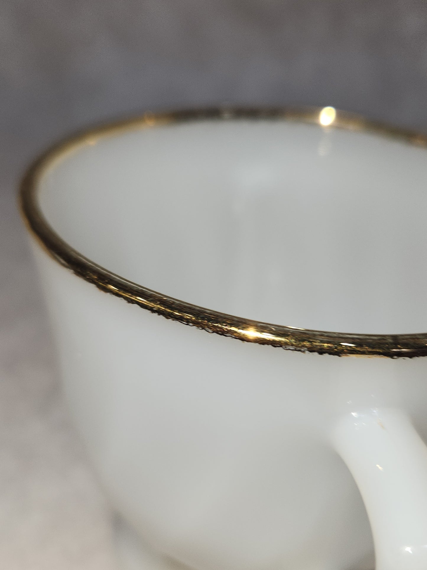 Vintage Fire King White Milk Glass Ribbed Swirl Tea Cup Oven Ware sugar bowl fk6