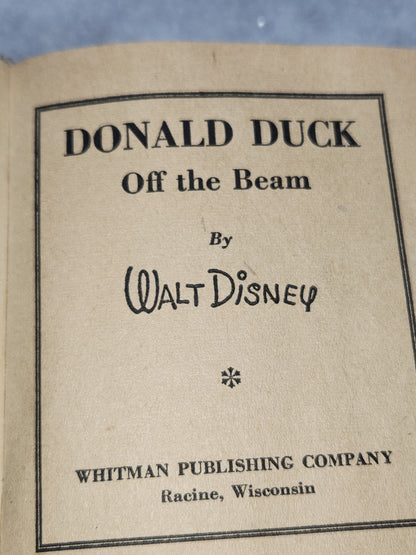 Vintage Big Little Book Better Little Book Donald Duck Off the Beam