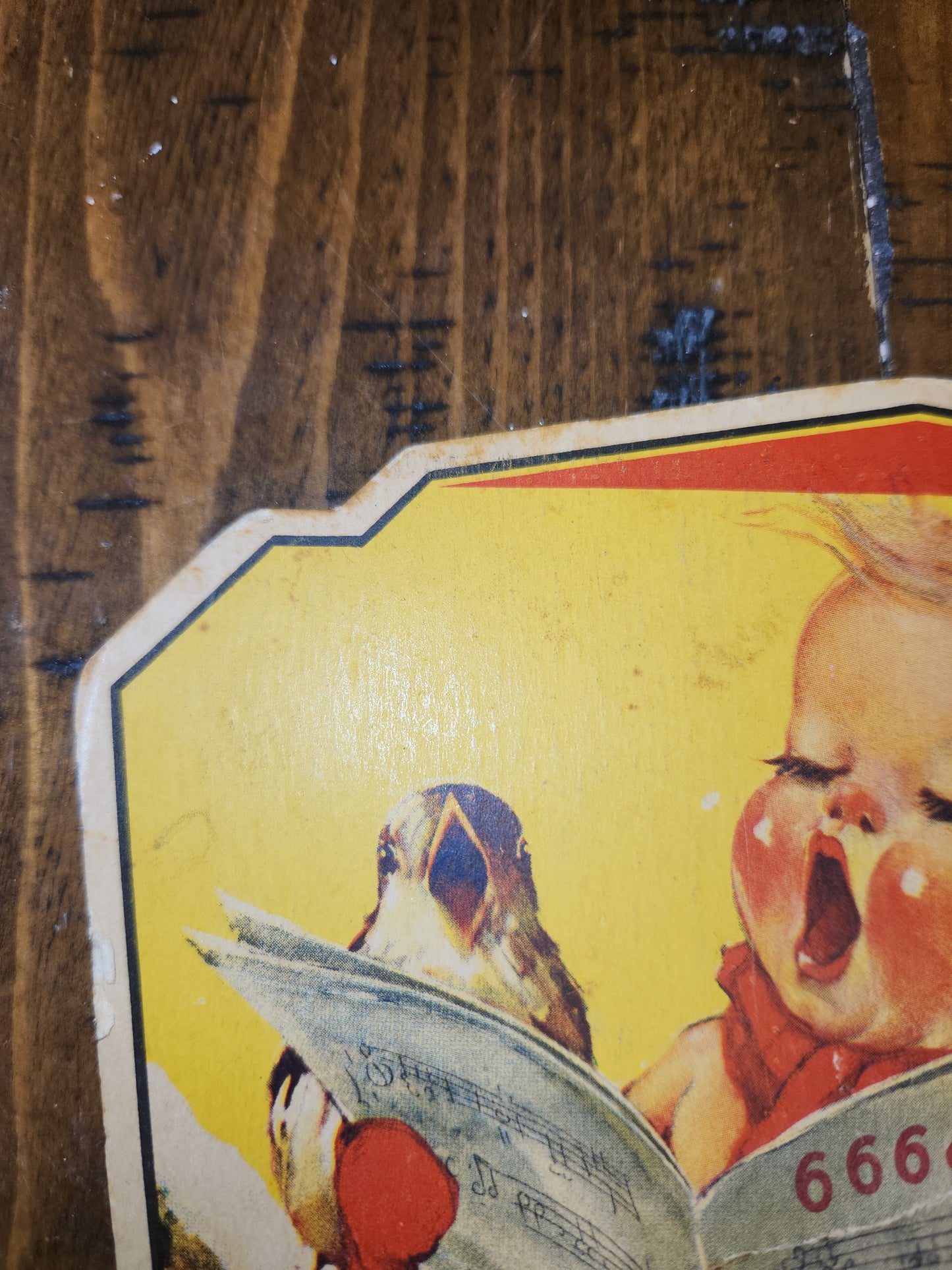 Vintage 666 Quartette Advertising Fan Medicine Liquid Salve Tablets Nose Drops Birds Baby AS IS af2