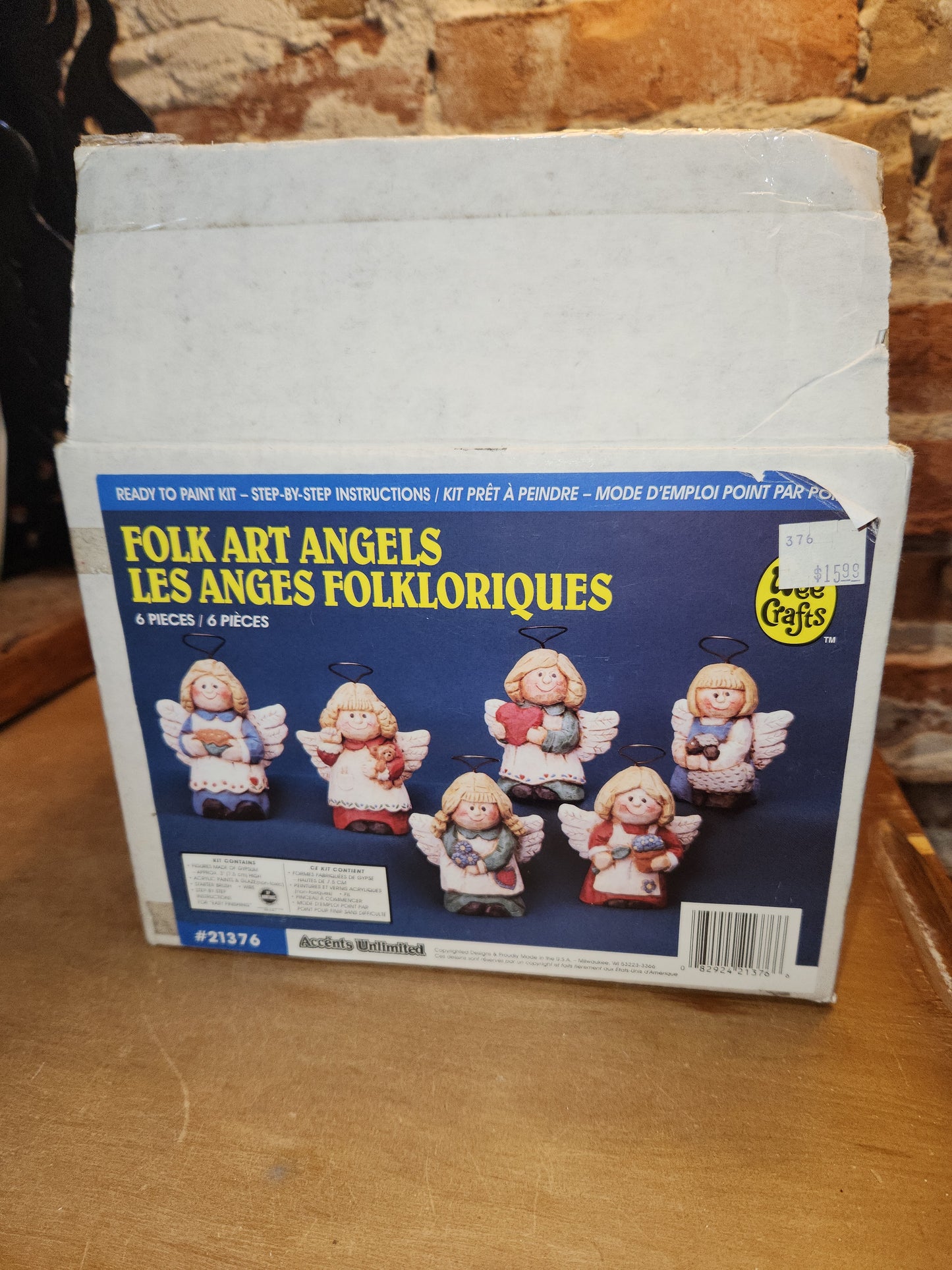 Vintage Accents Unlimited Wee Crafts 21376 Unpainted Angels Christmas Holiday 1995