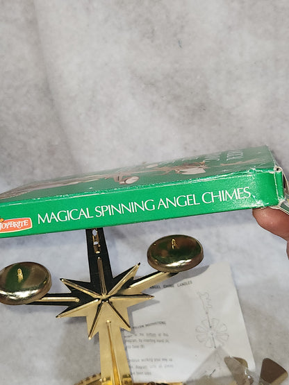 Vintage Joybrite Magical Spinning Angel Chimes NIB no candles