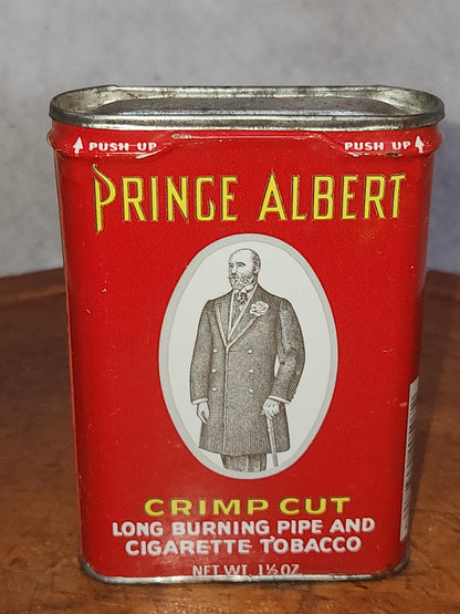 Vintage Prince Albert 1 1/2 Oz Tobacco Pocket Tin EMPTY No Tobacco pa55