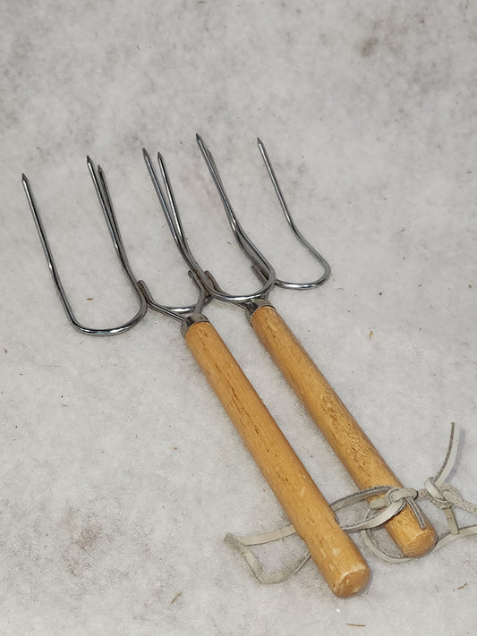 Vintage Serving Forks Turkey forks Servers for7