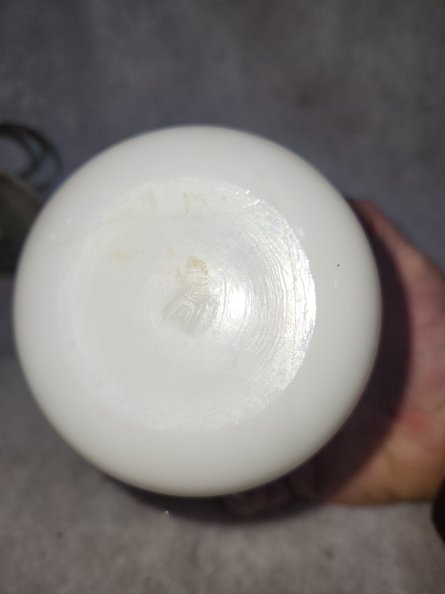 Vintage Egg Beater Hand Mixer and Small Anchor Hocking Milkglass Bowl mg901