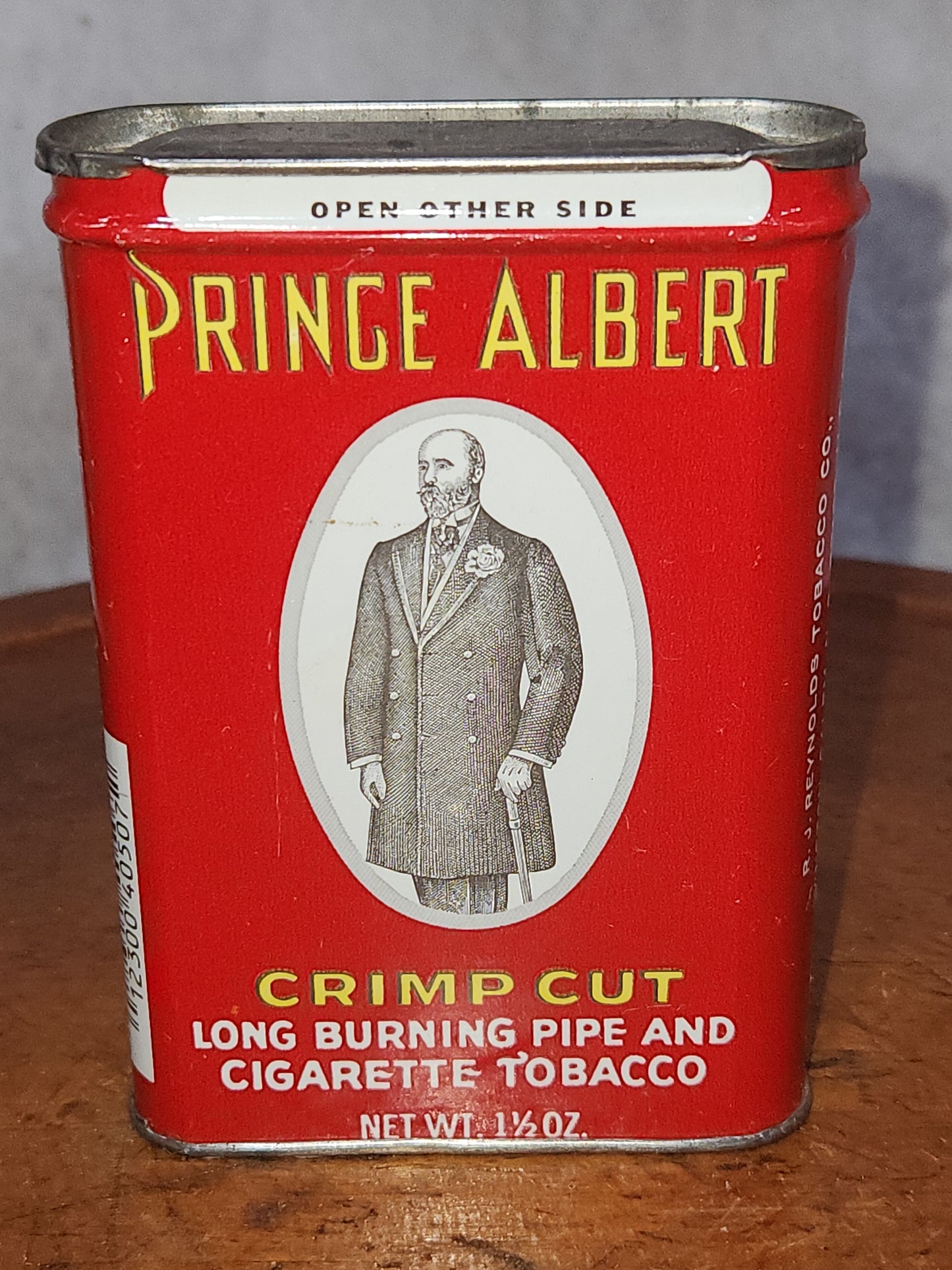 Vintage Prince Albert 1 1/2 Oz Tobacco Pocket Tin EMPTY No Tobacco pa55