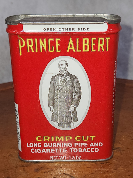 Vintage Prince Albert 1 1/2 Oz Tobacco Pocket Tin EMPTY No Tobacco pa55