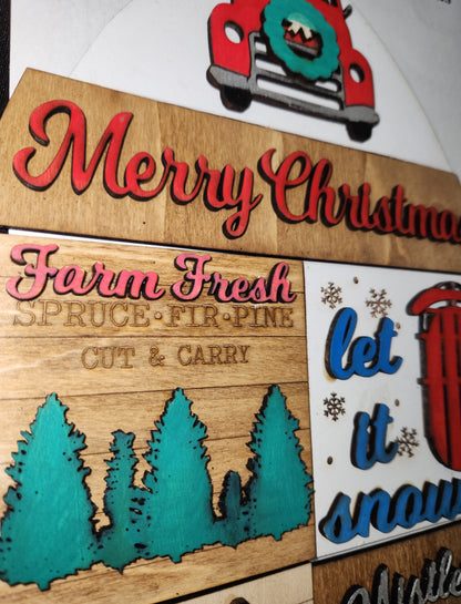 Christmas Kit Interchangeable Arch or Rectangle frame FRAMES SOLD SEPARATELY