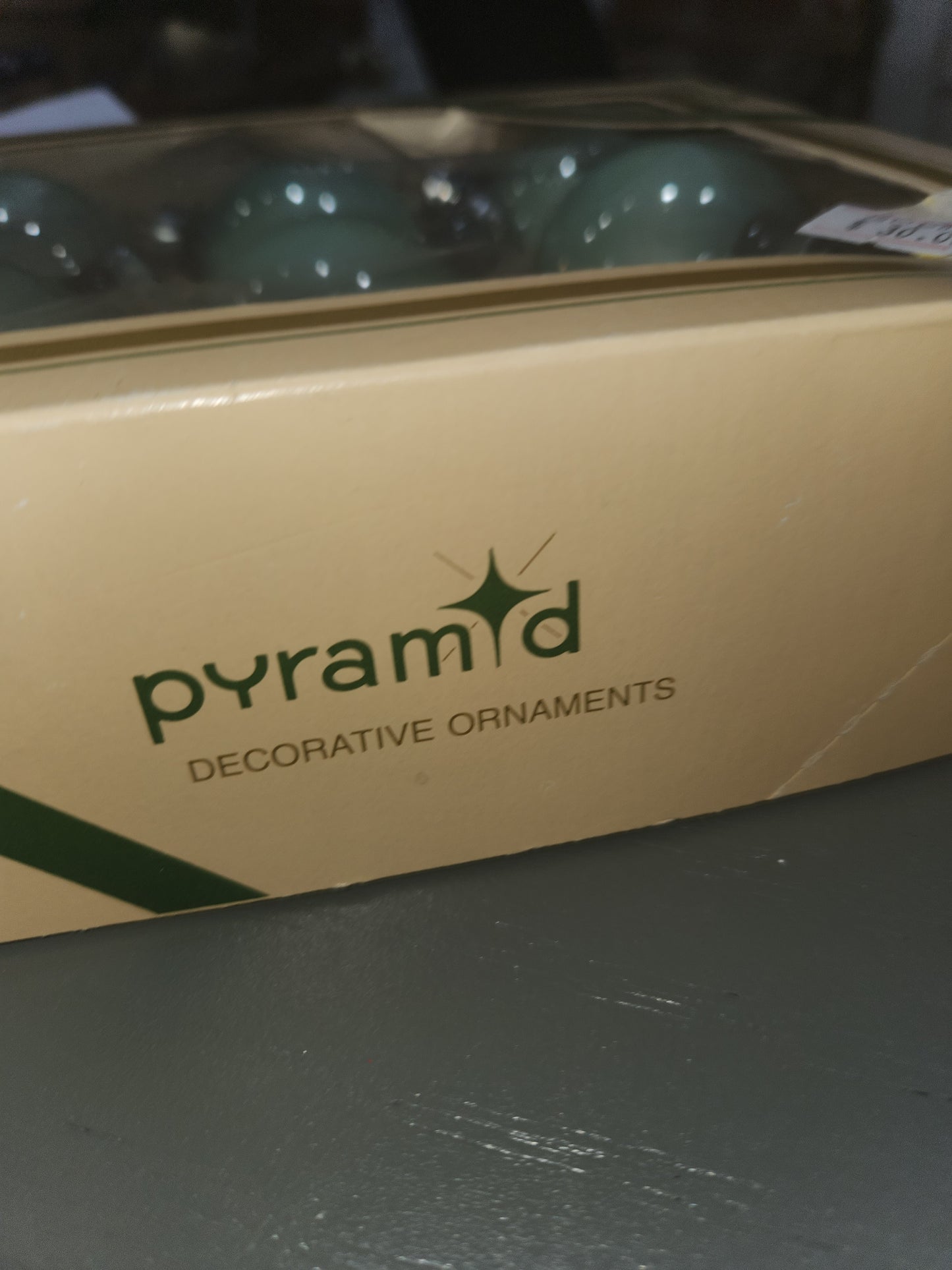 Vintage Pyramid Rauch Mint Green 2" ornaments bo68