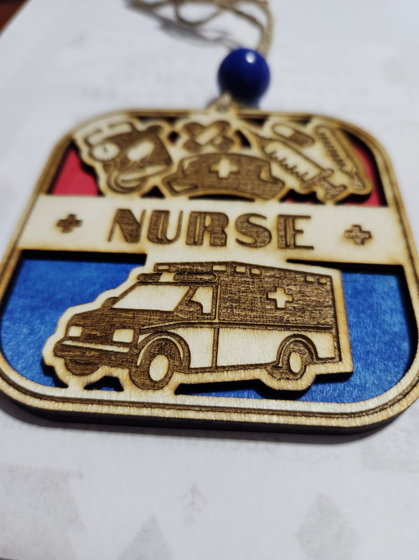 Wooden occupation ornaments or car charm-nurse